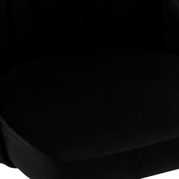 Grote foto vidaxl eetkamerstoelen 4 st fluweel zwart huis en inrichting stoelen