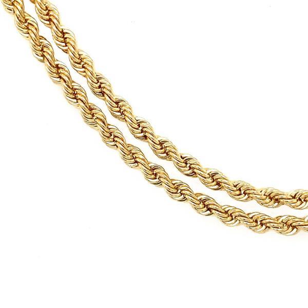 Grote foto gouden koord collier 66 cm 14 krt 472.5 sieraden tassen en uiterlijk kettingen