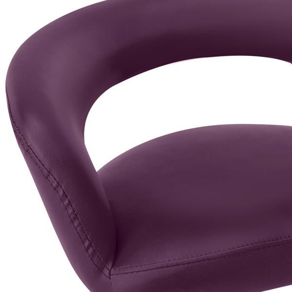 Grote foto vidaxl chaises de salle manger 2 pcs violet similicuir huis en inrichting stoelen