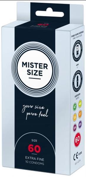 Grote foto mister.size 60 mm condooms 10 stuks erotiek condooms