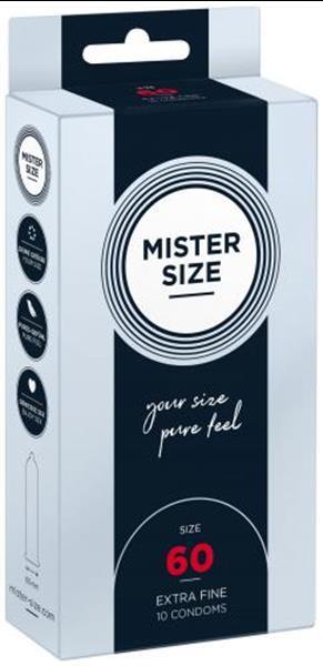 Grote foto mister.size 60 mm condooms 10 stuks erotiek condooms