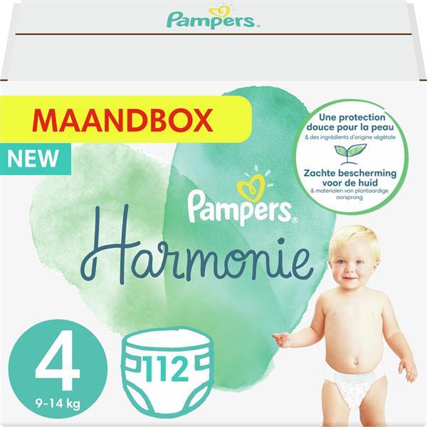 Grote foto pampers harmonie pure maat 4 maandbox 112 luiers kinderen en baby dekens en slaapzakjes