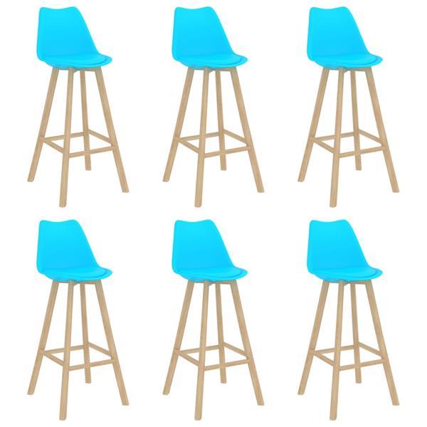 Grote foto vidaxl 7 delige barset blauw huis en inrichting complete eetkamers