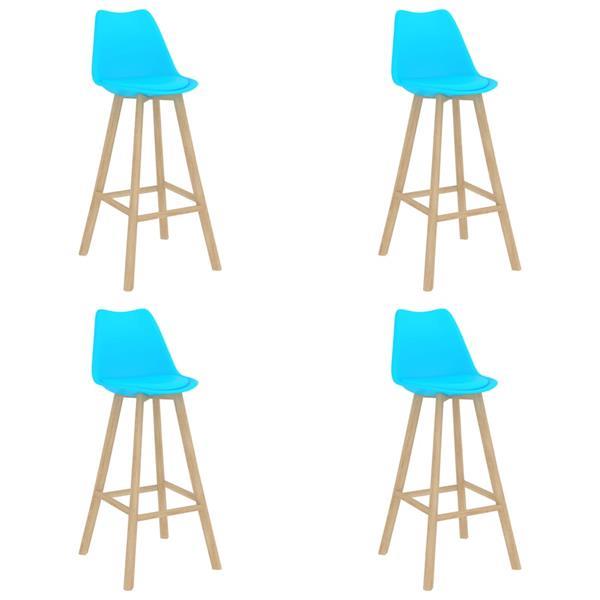 Grote foto vidaxl 5 delige barset blauw huis en inrichting complete eetkamers