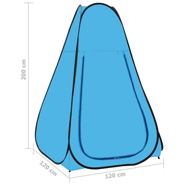 Grote foto vidaxl douchetent pop up blauw caravans en kamperen kampeertoebehoren