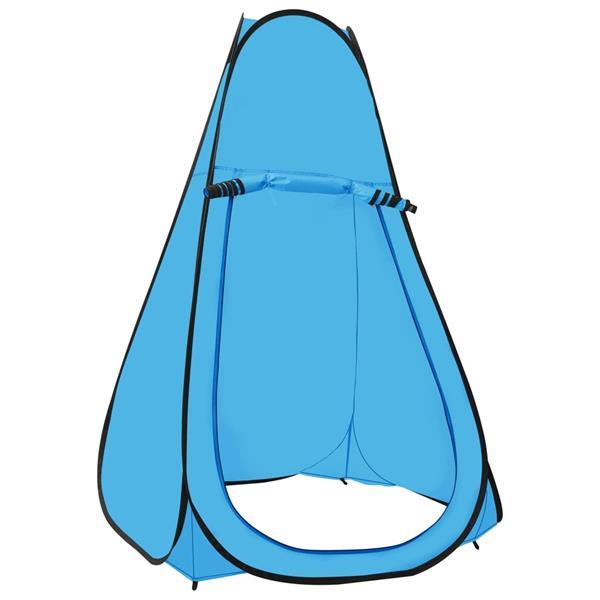 Grote foto vidaxl douchetent pop up blauw caravans en kamperen kampeertoebehoren