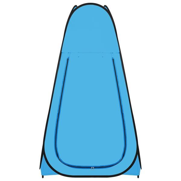 Grote foto vidaxl douchetent pop up blauw caravans en kamperen kampeertoebehoren