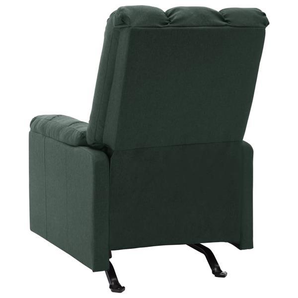 Grote foto vidaxl fauteuil verstelbaar stof donkergroen huis en inrichting stoelen