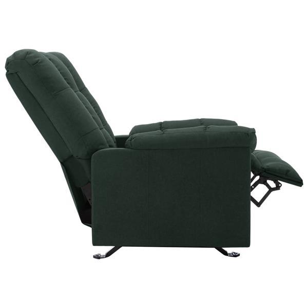 Grote foto vidaxl fauteuil verstelbaar stof donkergroen huis en inrichting stoelen