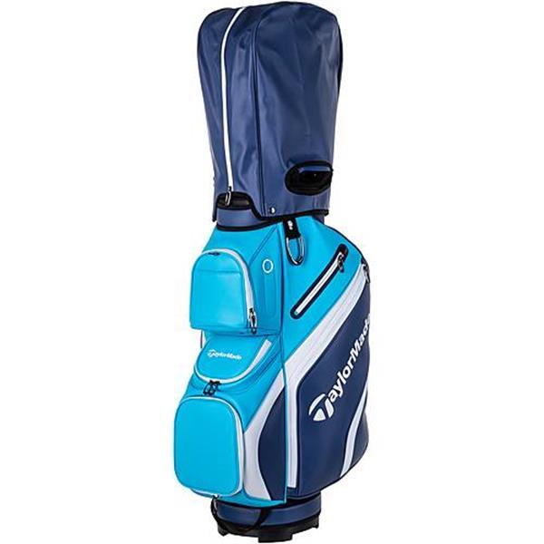 Grote foto taylormade tm21 deluxe cartbag navy blue sport en fitness golf