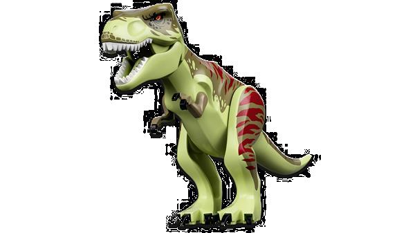 Grote foto lego jurassic world 76944 t. rex dinosaurus ontsnapping kinderen en baby duplo en lego