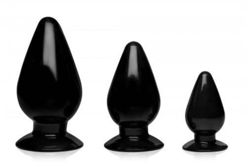 Grote foto triple cones anaalplug set van 3 erotiek sextoys