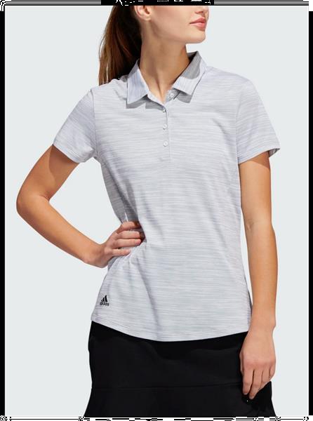 Grote foto adidas spaced dyed dames golfpolo wit zwart kleding heren sportkleding