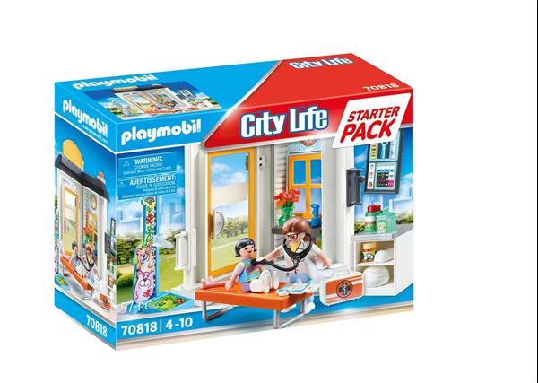 Grote foto playmobil city life 70818 starterpack kinderarts kinderen en baby duplo en lego