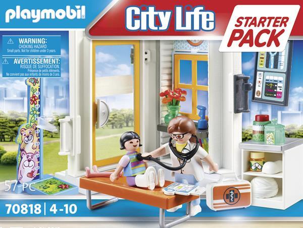 Grote foto playmobil city life 70818 starterpack kinderarts kinderen en baby duplo en lego