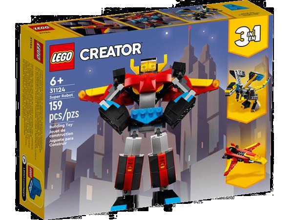 Grote foto lego creator 31124 superrobot kinderen en baby duplo en lego