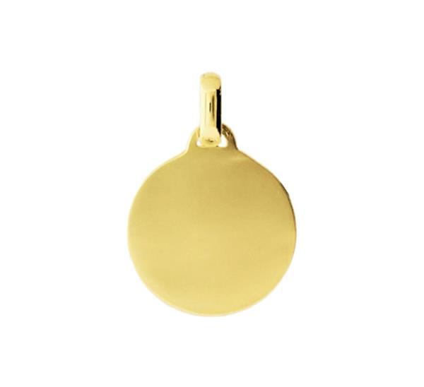 Grote foto ronde graveer hanger van gepolijst goud 2x geboortebloem sieraden tassen en uiterlijk bedels en hangers
