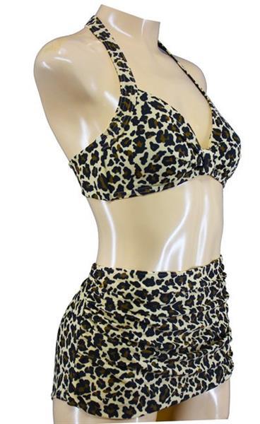 Grote foto aloha beachwear 50 bikini in leopard. kleding dames badmode en zwemkleding