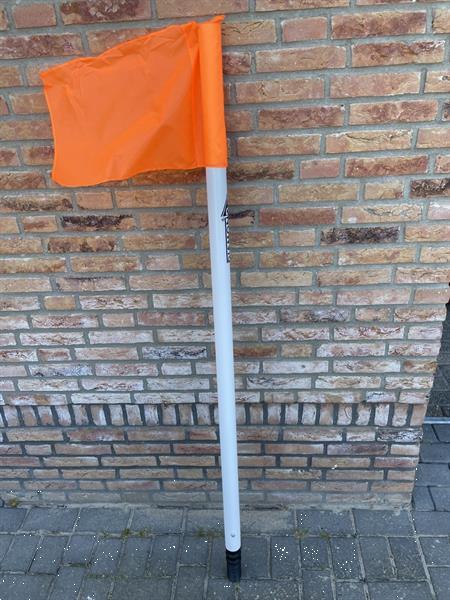 Grote foto cornervlagstok set stadion 4x 50 mm geveerd sport en fitness voetbal