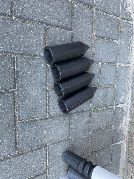 Grote foto cornervlagstok set stadion 4x 50 mm geveerd sport en fitness voetbal