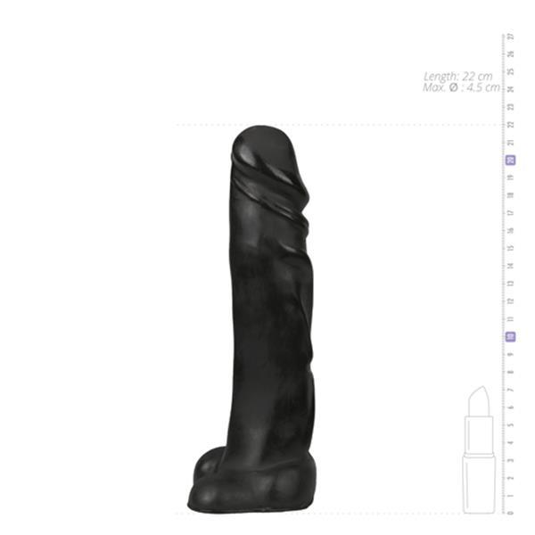 Grote foto all black realistische dildo 22 cm erotiek dildo