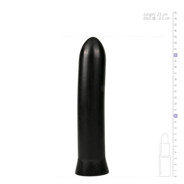 Grote foto all black dildo 22.5 cm zwart erotiek dildo