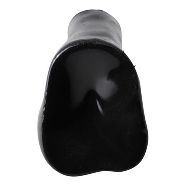 Grote foto all black realistische dildo met balzak 7 cm erotiek dildo