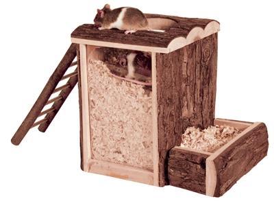 Grote foto trixie natural living speel en graaftoren hamster dieren en toebehoren knaagdier accessoires