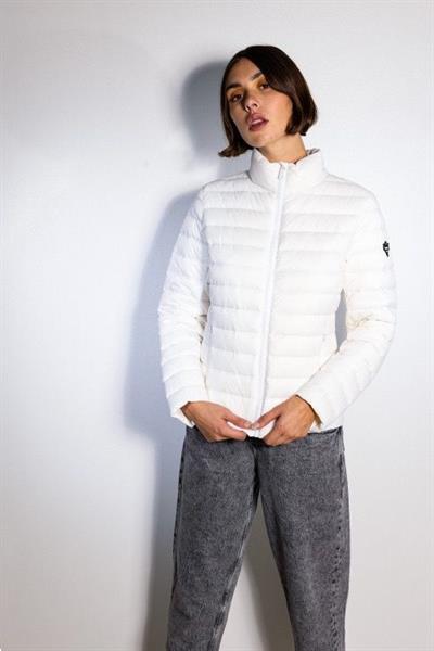 Grote foto lichtgewicht donzen jas jayloucy blanc kleding dames jassen zomer