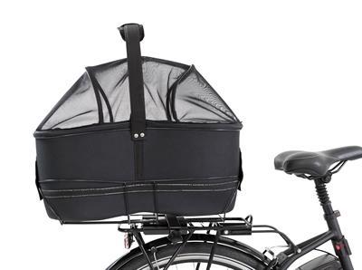 Grote foto trixie fietsmand bagage drager breed zwart dieren en toebehoren toebehoren