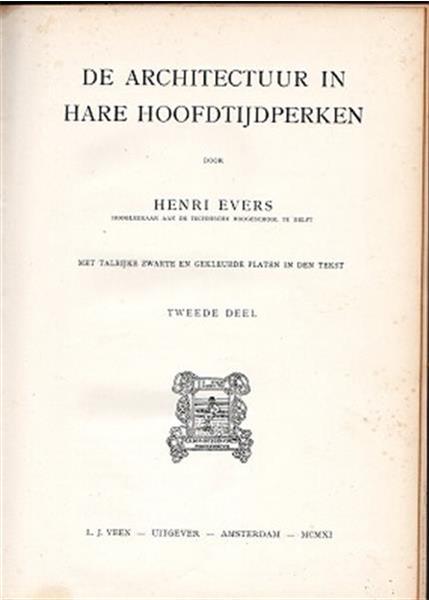 Grote foto de architectuur in hare hoofdtijdperken 2 bkn boeken studieboeken