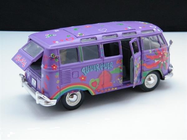 Grote foto schaal model auto volkswagen t1 hippie bus 1 24 hobby en vrije tijd 1 24