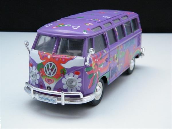 Grote foto schaal model auto volkswagen t1 hippie bus 1 24 hobby en vrije tijd 1 24