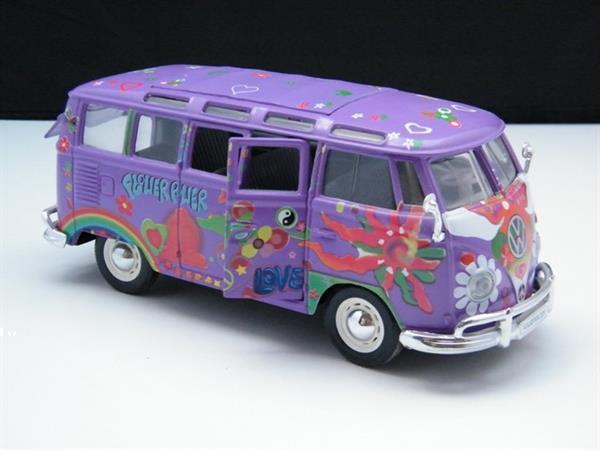 Grote foto schaal model auto volkswagen t1 hippie bus 1 24 hobby en vrije tijd 1 24