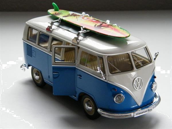 Grote foto volkswagen bus t1 surfboard modelauto 1 24 hobby en vrije tijd 1 24