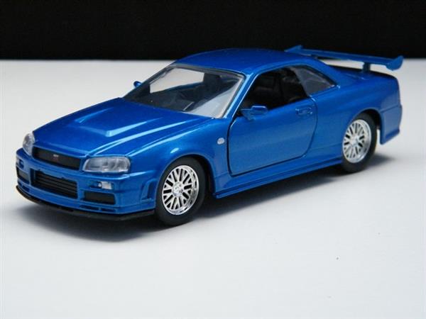 Grote foto schaalmodel nissan skyline gt r34 fast furious hobby en vrije tijd 1 32