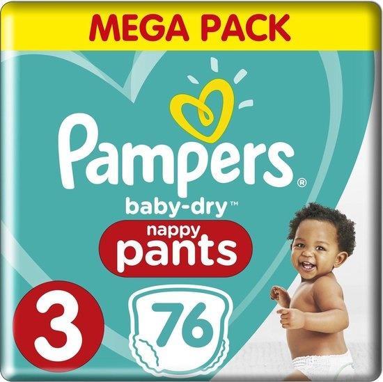 Grote foto pampers baby dry pants maat 3 mega pack 76 luierbroe kinderen en baby dekens en slaapzakjes