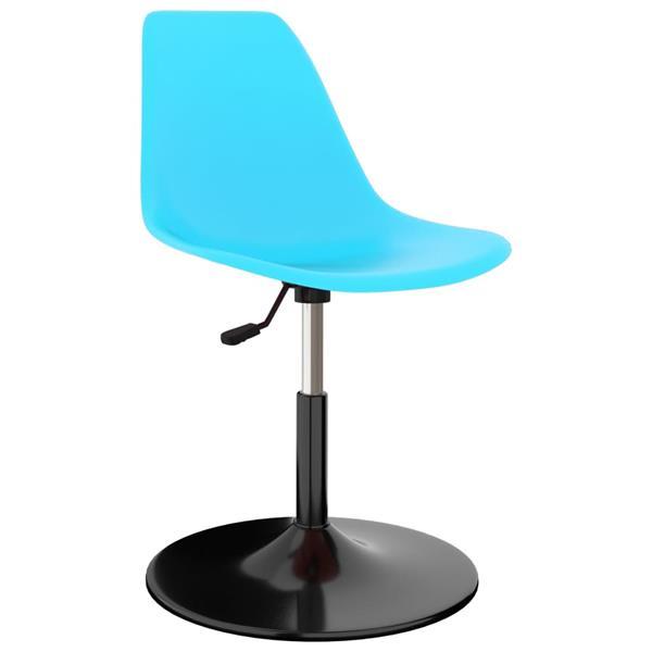 Grote foto vidaxl chaises de salle manger pivotantes 2 pcs bleu pp huis en inrichting stoelen