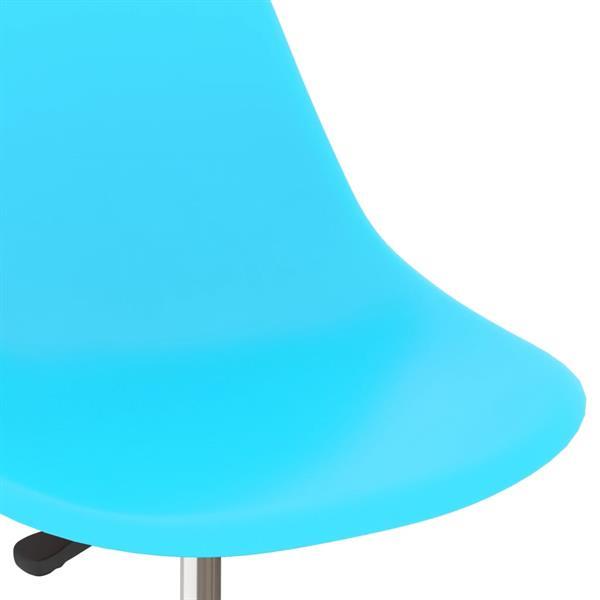 Grote foto vidaxl chaises de salle manger pivotantes 2 pcs bleu pp huis en inrichting stoelen