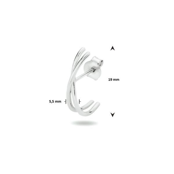 Grote foto zilveren suspender oorbellen sieraden tassen en uiterlijk oorbellen