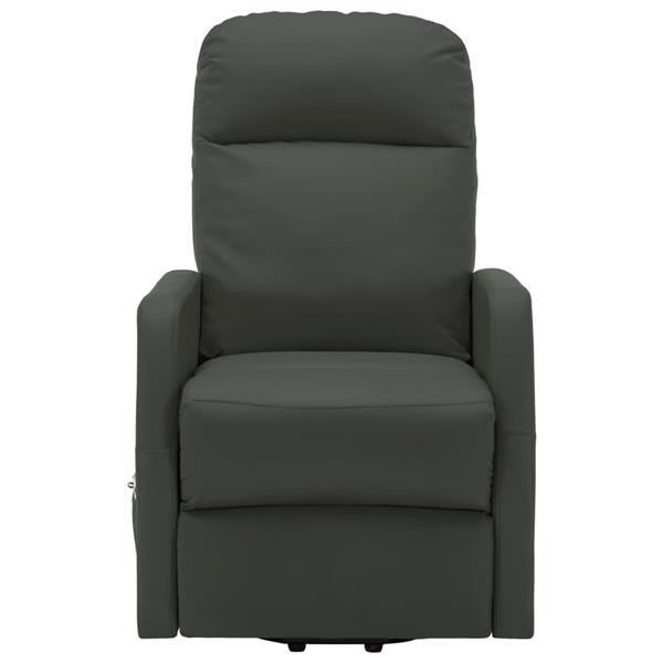 Grote foto vidaxl fauteuil inclinable de massage anthracite similicuir huis en inrichting stoelen