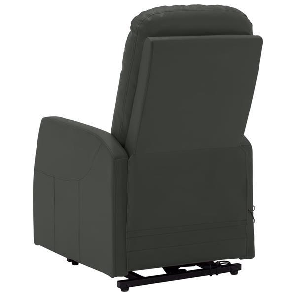 Grote foto vidaxl fauteuil inclinable de massage anthracite similicuir huis en inrichting stoelen