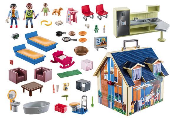 Grote foto playmobil dollhouse 70985 mijn meeneempoppenhuis kinderen en baby duplo en lego