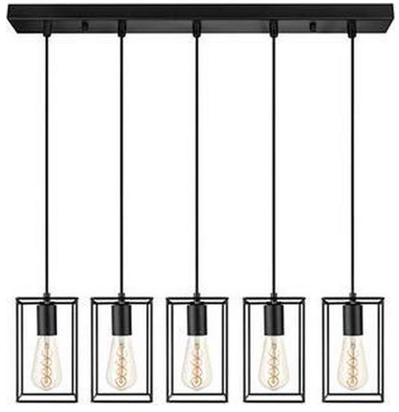 Grote foto zwart metalen hanglamp van velyon 123 x 60 x 12 cm emile witgoed en apparatuur koffiemachines en espresso apparaten