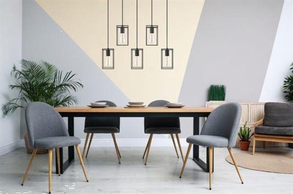 Grote foto zwart metalen hanglamp van velyon 123 x 60 x 12 cm emile witgoed en apparatuur koffiemachines en espresso apparaten