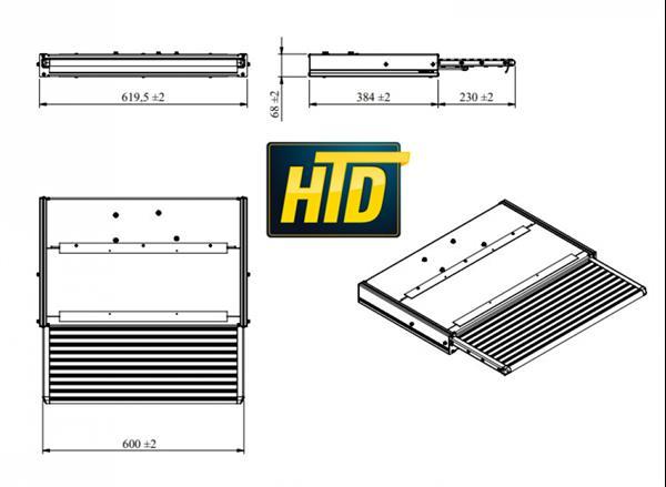 Grote foto htd uitschuifbare opstap 600 led caravans en kamperen caravan accessoires