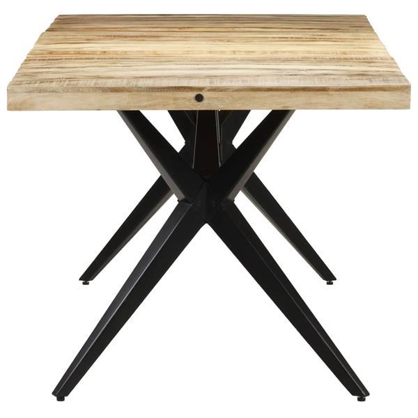 Grote foto vidaxl table de salle manger 160x80x76 cm bois de manguier huis en inrichting eettafels