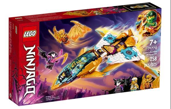 Grote foto lego ninjago 71770 zane gouden drakenvliegtuig kinderen en baby duplo en lego