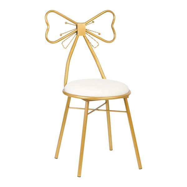 Grote foto stoel velvet dt2 wit goud witgoed en apparatuur persoonlijke verzorgingsapparatuur