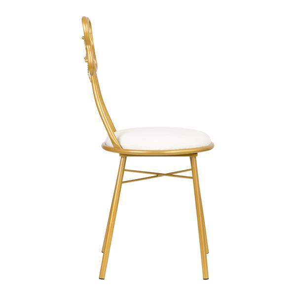 Grote foto stoel velvet dt2 wit goud witgoed en apparatuur persoonlijke verzorgingsapparatuur